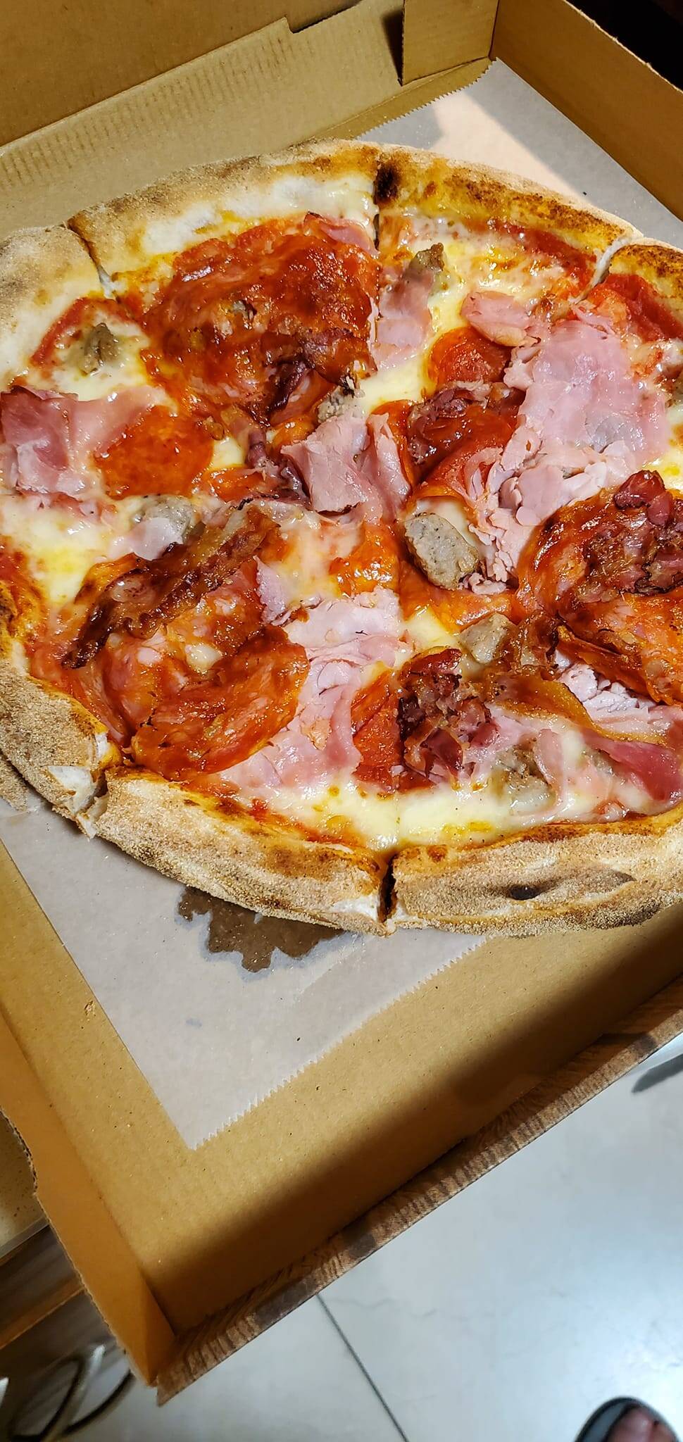 Attached picture Meatlovers pizza from Isola.jpg